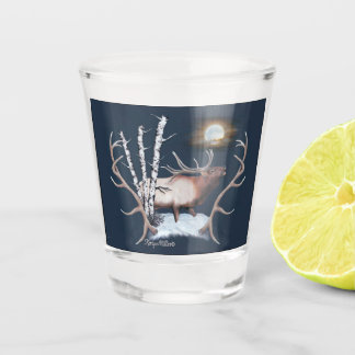 Bull Elk Shot Glass Glas