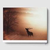 Bull Elk Silhouette Memorial Gastenboek (Achterkant)