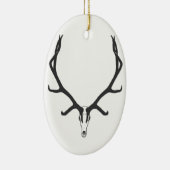 Bull elk skull European mount, bw Keramisch Ornament (Rechts)