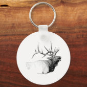 Bull Elk Sleutelhanger (Voorkant)