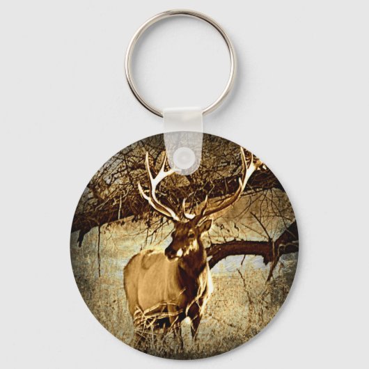 Bull Elk Sleutelhanger (Voorkant)