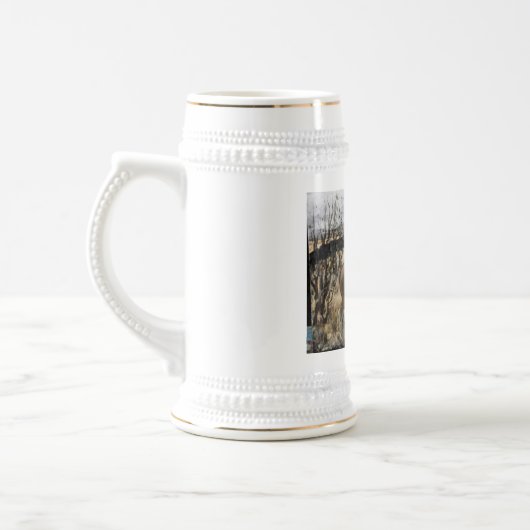 Bull Elk Stein, 22 oz Bierpul (Links)