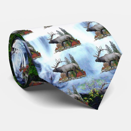 Bull elk stropdas (Opgerold)