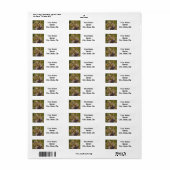 Bull Elk tijdens de weg retour adres label (Full Sheet)