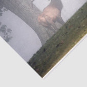 Bull Elk Tissuepapier (Detail)