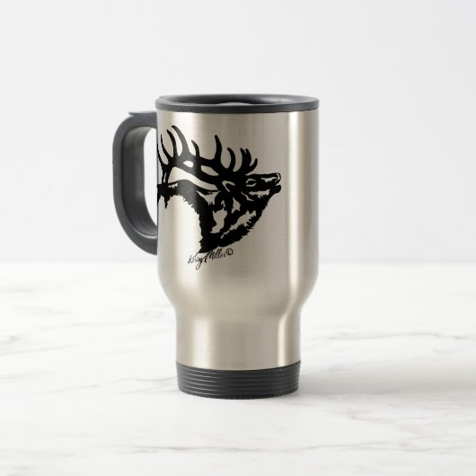 Bull Elk Travel Mok (Voorkant links)