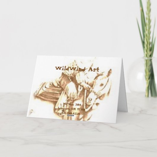 Bull Elk wenskaart Kaart (Achterkant)