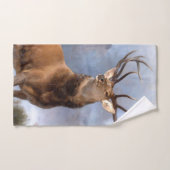 Bull Elk Wildlife Animal Art Bath-wasset Bad Handdoek (Handdoek)