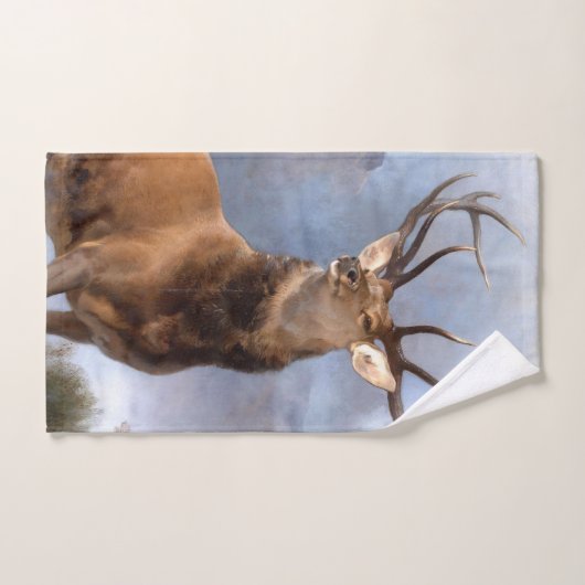 Bull Elk Wildlife Animal Art Bath-wasset Bad Handdoek (Handdoek)