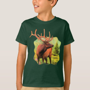 Bull Elk Wildlife Kinder T-shirt