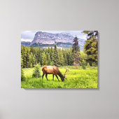 Bull Elk Wrapped Canvas (Voorkant)