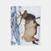 Bull Elk | Wyoming Fleece Deken (Voorkant)