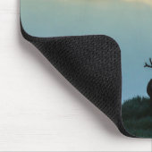 Bull Elks Silhouetted Poudre Lake Sunrise Muismat (Hoek)