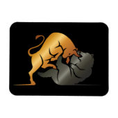 Bull en Beer Beurs Handel Custom Magneet (Horizontaal)