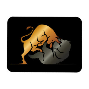 Bull en Beer Beurs Handel Custom Magneet