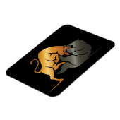 Bull en Beer Beurs Handel Custom Magneet (Linkerzijde)