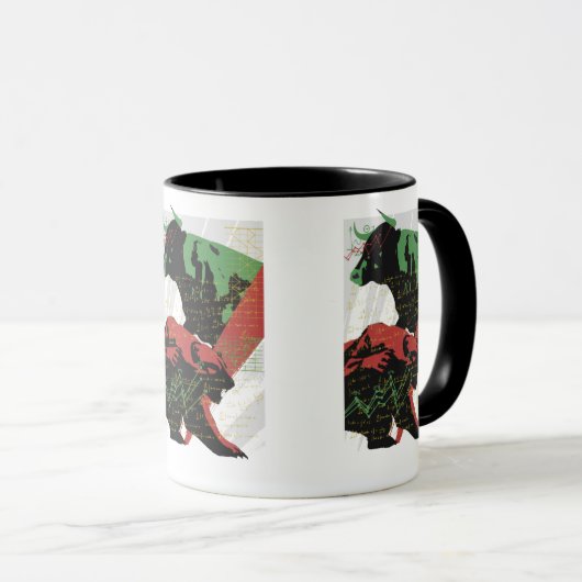 Bull en Beer, handel, handel en aandelen Mok (Voorkant rechts)