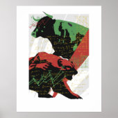 Bull en Beer, handel, handel en aandelen Poster (Voorkant)