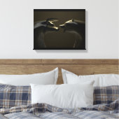 Bull- en Beer-markt Trend Bronze Castings Canvas Afdruk (Insitu (Slaapkamer))