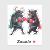 Bull en Beer Sticker (Vel)