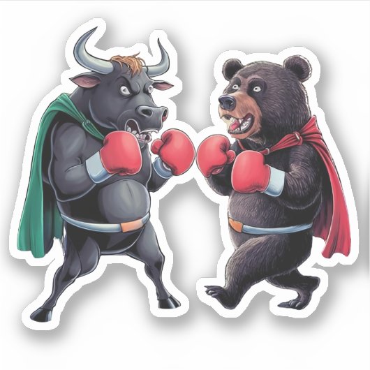 Bull en Beer Sticker (Voorkant)