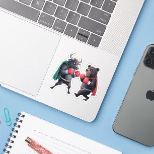 Bull en Beer Sticker