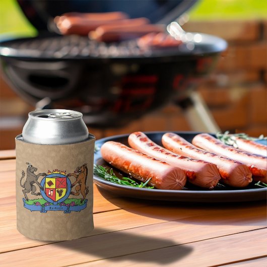 Bull en Boar Rampant BBQ-wapenschild Blikjeskoeler