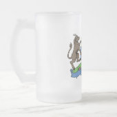 Bull en Boar Rampant BBQ-wapenschild Matglas Bierpul (Links)