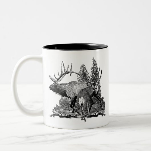 Bull en buck 3 tweekleurige koffiemok (Links)