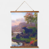 Bull en Koe ontdaan van de wilde natuur Hangend Wandkleed (Voorkant 2)