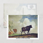 Bull en koeien van Paulus Potter Briefkaart (Voorkant / Achterkant)