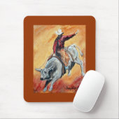 Bull en Rider Mousepad Muismat (Met muis)