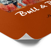 Bull- en ringerafdrukken - Gepersonaliseerd Poster (Hoek)