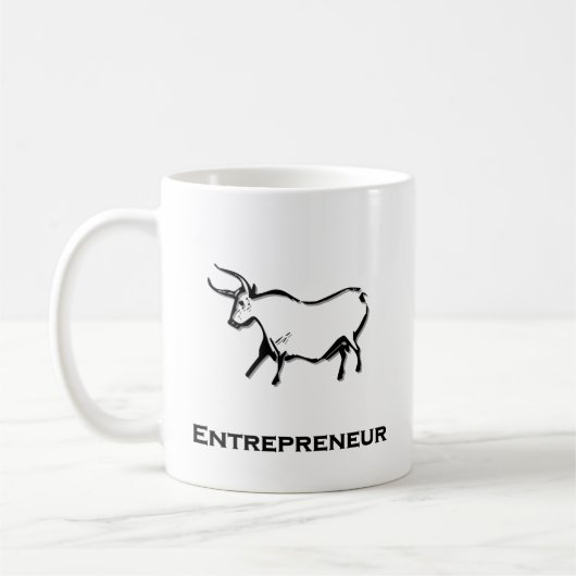Bull Entrepreneur shirt Zwart Koffiemok (Links)