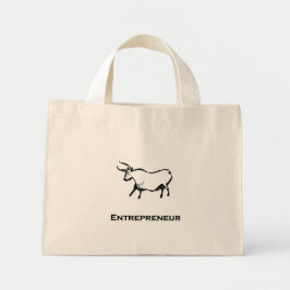 Bull Entrepreneur shirt Zwart Mini Tote Bag
