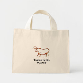 Bull Er is geen plan B Brown Mini Tote Bag