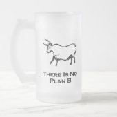 Bull Er is geen plan B zwart Matglas Bierpul (Links)