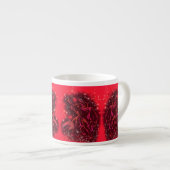 Bull Espresso Cup Hardlopen in rode Sterrennacht Espresso Kop (Voorkant rechts)