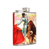  Bull Fight Bullgevecht Mexico Poster Art Heupfles (Rechts)