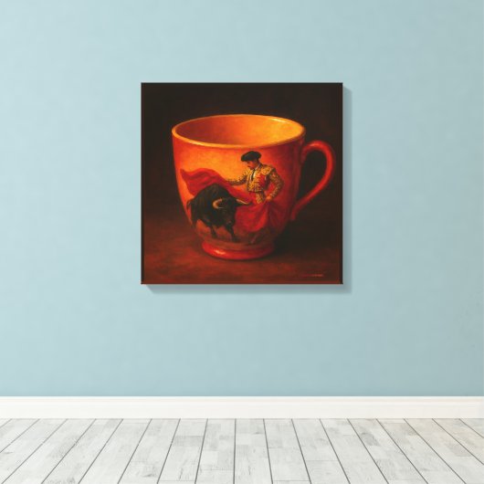 Bull fighter torero canvas afdruk (Insitu (Houten vloer))