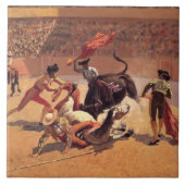 Bull Fighters in Mexico (door Frederic Remington) Tegeltje (Voorkant)