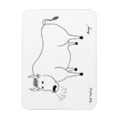 Bull Folk Art Flexible Magnet Magneet (Verticaal)