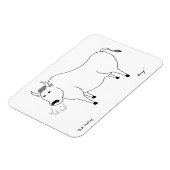 Bull Folk Art Flexible Magnet Magneet (Linkerzijde)