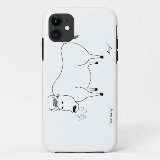 Bull Folk Art iPhone 5 Hoesje (Achterkant)