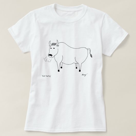 Bull Folk Art Shirten T-shirt (Design voorkant)