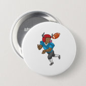 Bull Football Sports Ronde Button 7,6 Cm (Voorkant /achterkant)