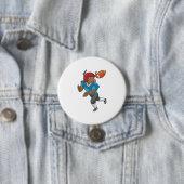 Bull Football Sports Ronde Button 7,6 Cm (In situ)