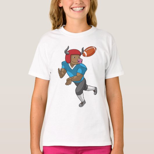 Bull Football Sports T-shirt (Voorkant)