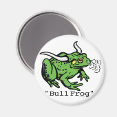Bull Frog Bullfrog van Mudge Studios Magneet (Voorkant / Achterkant)