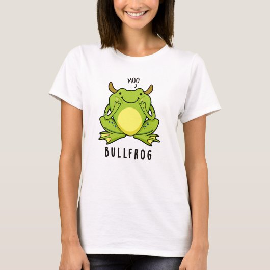 Bull Frog Funny Animal Frog Pun T-shirt (Voorkant)